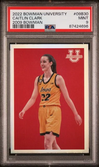 2022-23 Bowman Chrome University Caitlin Clark 2009 Bowman #09B30 card image