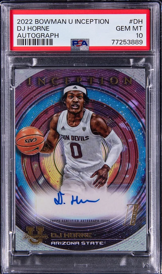 2022-23 Bowman DJ Horne U Inception Autograph #BIA-DH card image