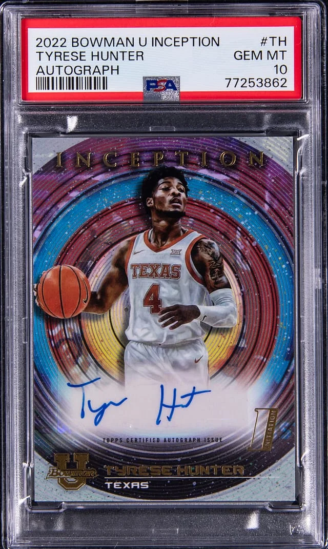 2022-23 Bowman Tyrese Hunter U Inception Autographs #BIA-TH card image