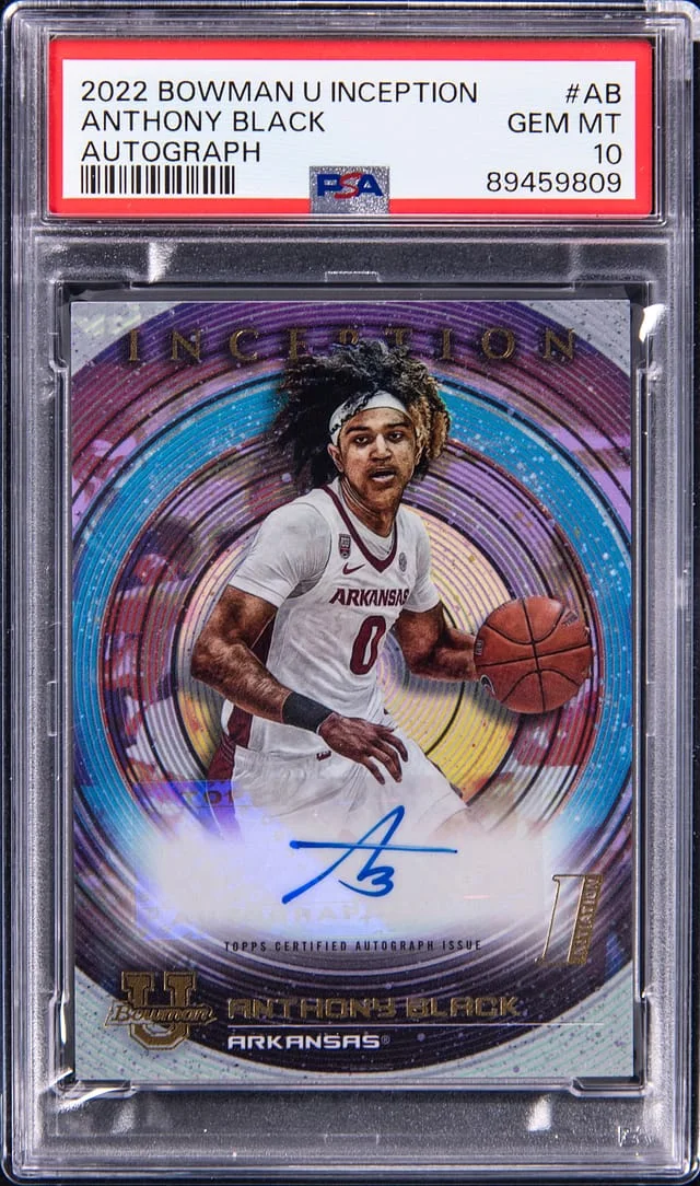 2022-23 Bowman University Anthony Inception Autograph #BIA-AB card image