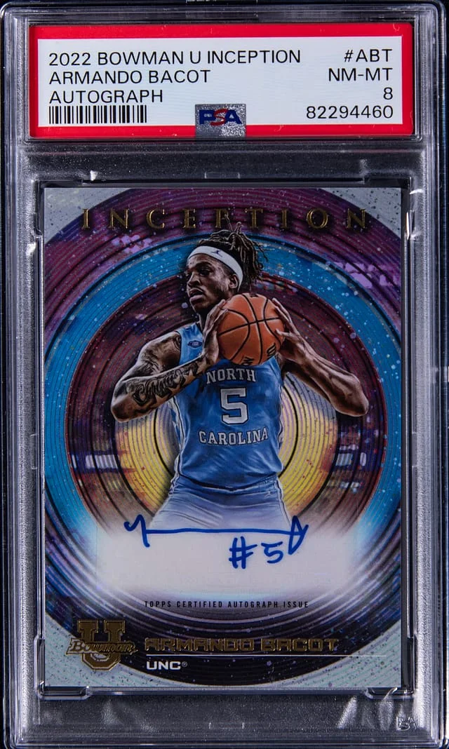 2022-23 Bowman University Armando Bacot Inception Autograph #ABT card image