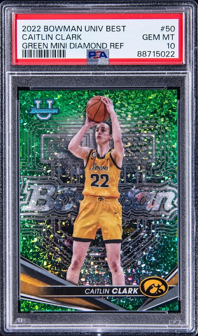 2022-23 Bowman University Best Caitlin Clark #50 card image
