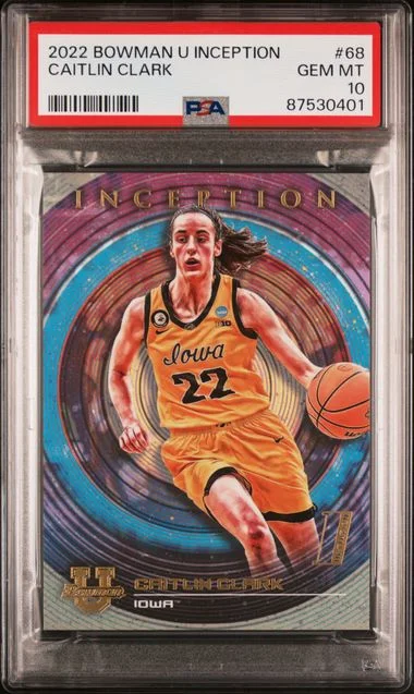 2022-23 Bowman University Caitlin Clark Inception #68 card image