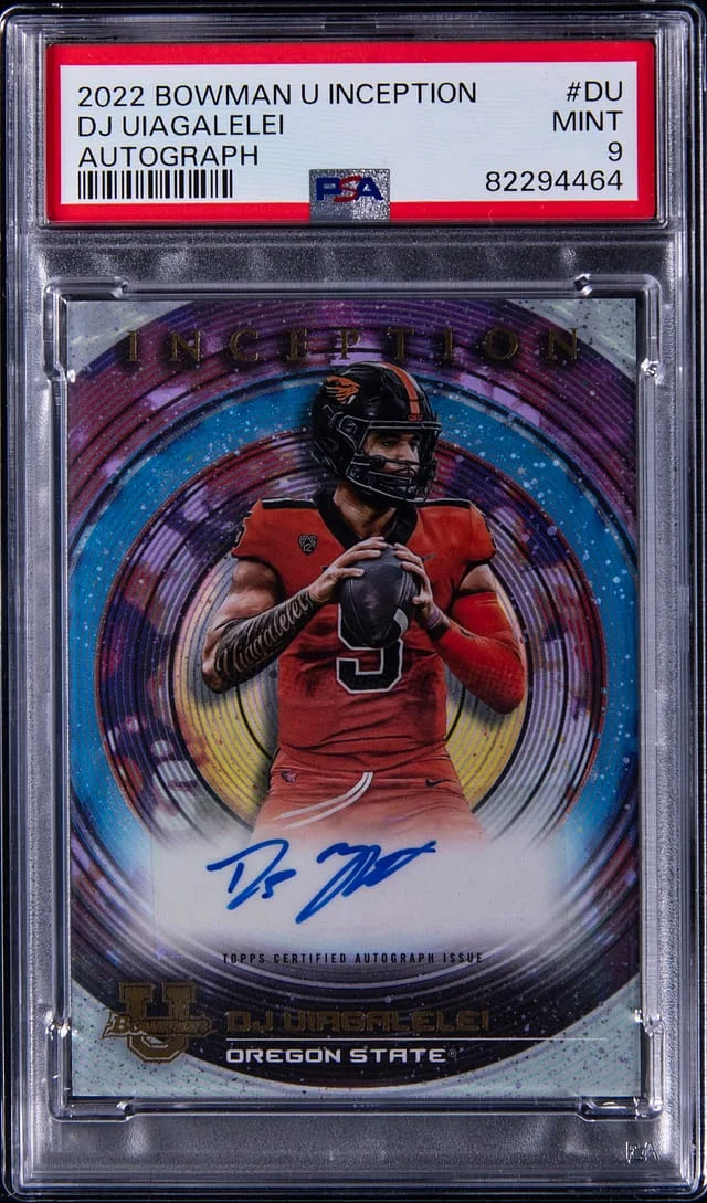 2022-23 Bowman University DJ Uiagalelei Inception Autograph #DU card image