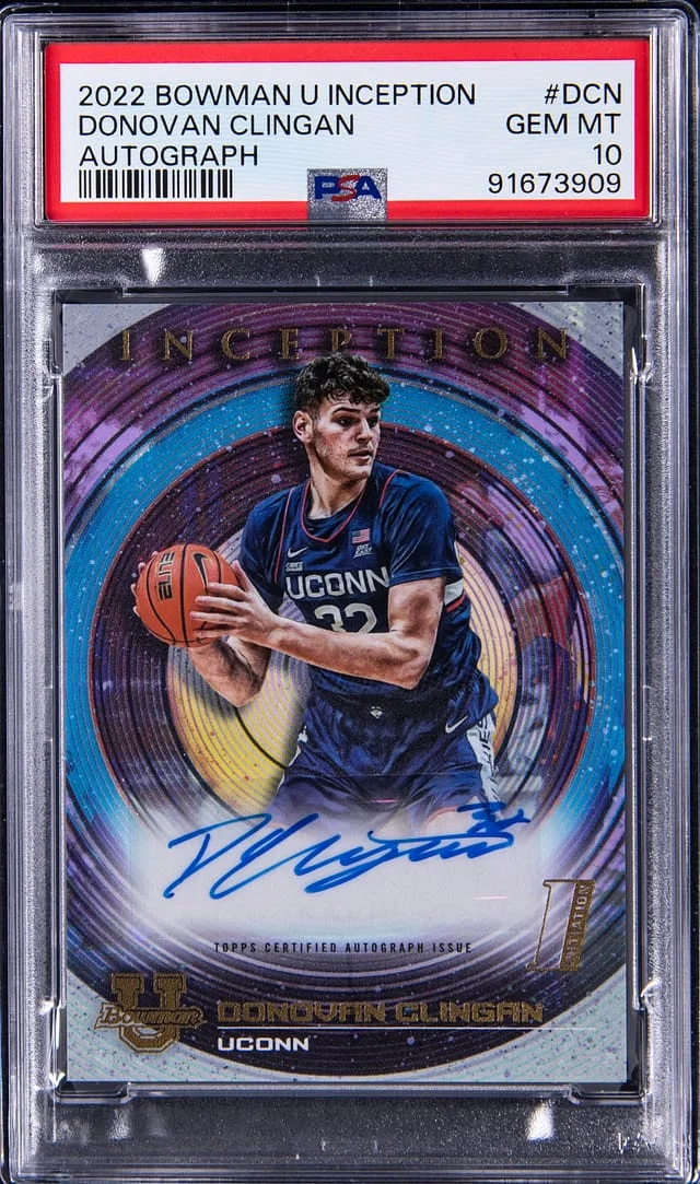 2022-23 Bowman University Donovan Clingan Inception Autograph #BIA-DCN card image