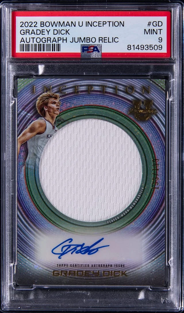 2022-23 Bowman University Gradey Dick Inception #IAJR-GD card image