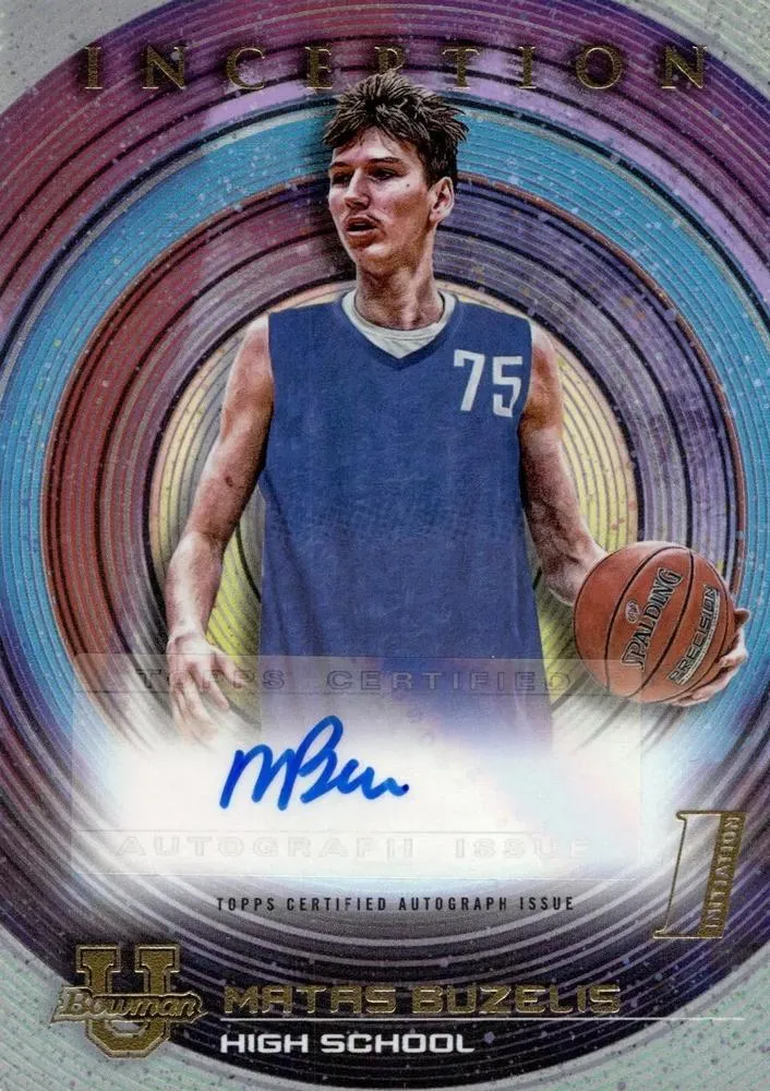 2022-23 Bowman University Inception Matas Buzelis Base Autographs #BIA-MB card image
