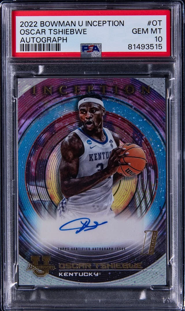 2022-23 Bowman University Oscar Tshiebwe Inception Autograph #BIA-OT card image