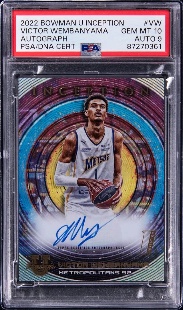 2022-23 Bowman University Victor Wembasnyama Inception Autograph #BIA-VW card image