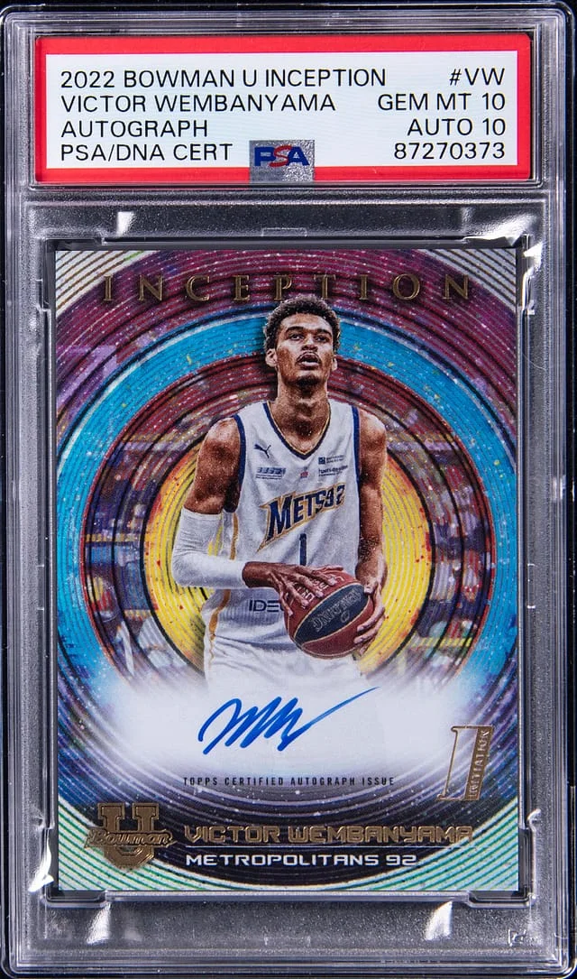 2022-23 Bowman University Victow Wembanyama Inception Autograph #BIA-VW card image