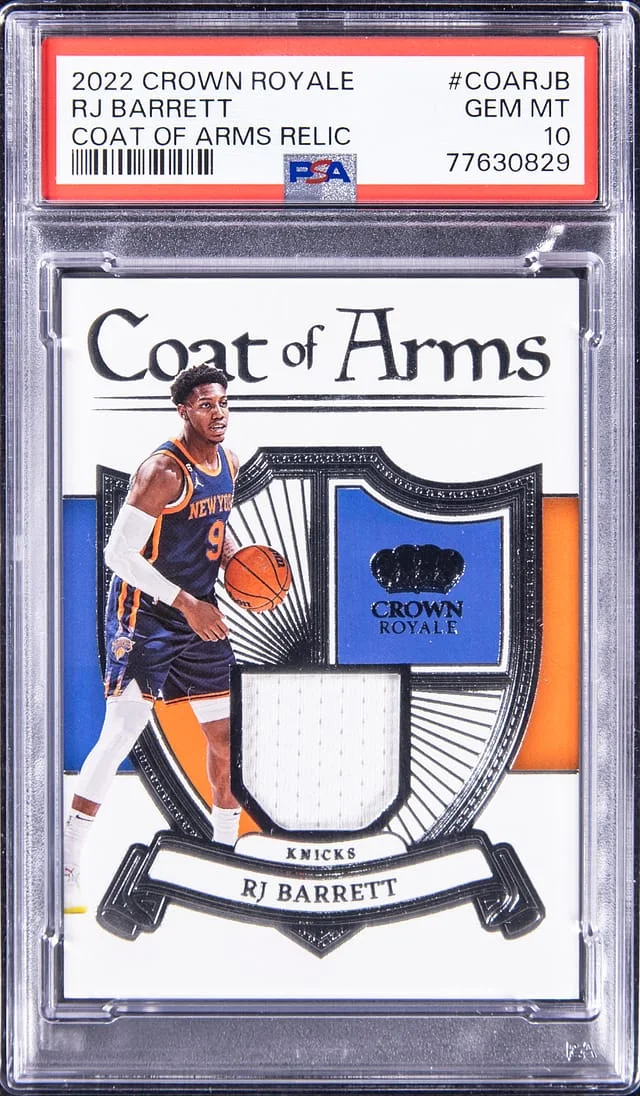 2022-23 Crown Royale RJ Barrett Coat of Arms Relic #COARJB card image