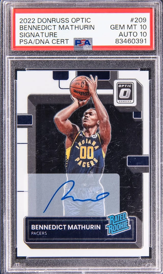 2022-23 Donruss Optic Bennedict Mathurin Signature #209 card image