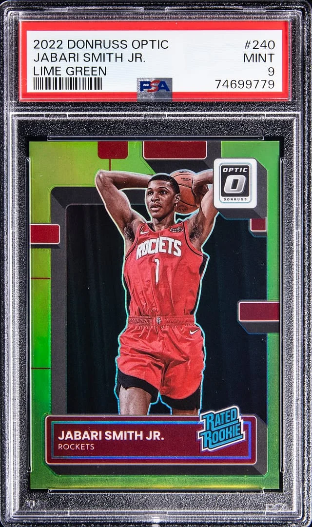 2022-23 Donruss Optic Jabari Smith Jr Lime Green #240 card image