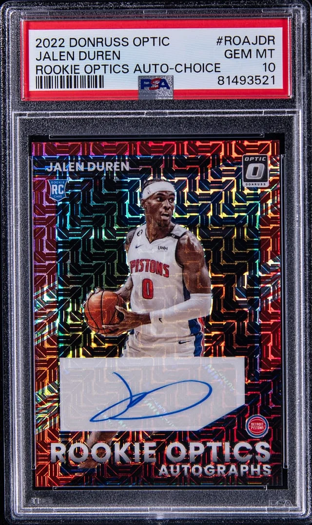 2022-23 Donruss Optic Jalen Duran Optics Autograph Choice #ROA-JDR card image