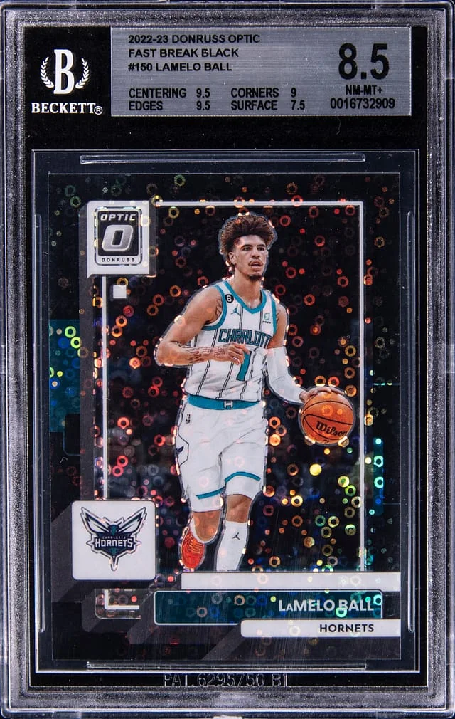 2022-23 Donruss Optic LaMelo Ball Fast Break Black #150 card image