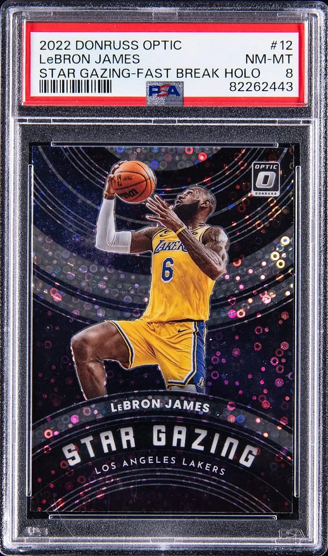 2022-23 Donruss Optic LeBron James Star Gazing Fast Break Holo #12 card image