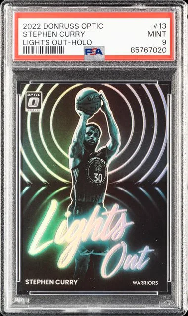 2022-23 Donruss Optic Stephen Curry Lights Out Holo #13 card image