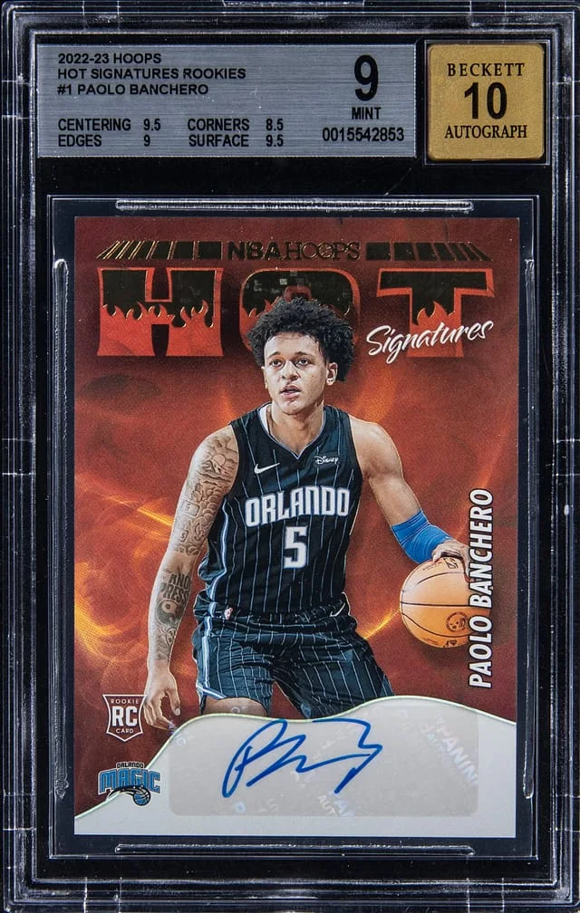 2022-23 Hoops Paolo Banchero Hot Signatures Rookies #1 card image