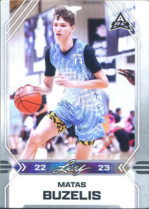 2022-23 Leaf Draft Matas Buzelis #B-6 card image