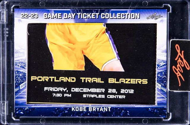 2022-23 Leaf Kobe Bryant Game Day Ticket Collection #TC-97 card image