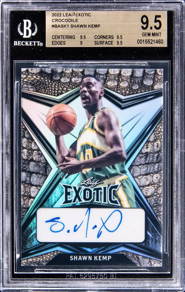 2022-23 Leaf Shawn Kemp Exotic Autograph Crocodile #EA-SK1 card image