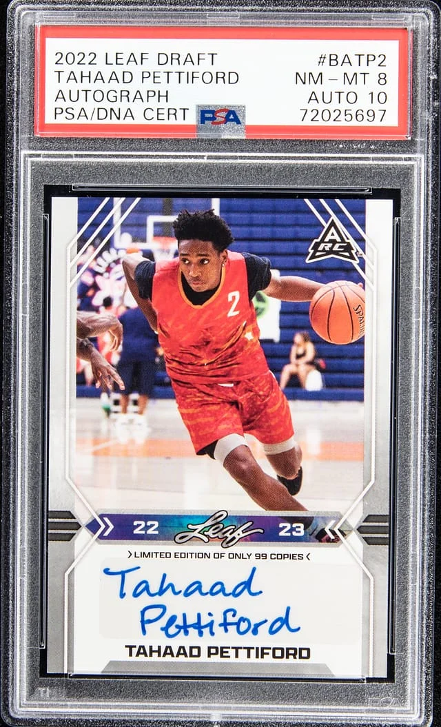2022-23 Leaf Tahaad Pettiford Draft Autograph #BATP2 card image