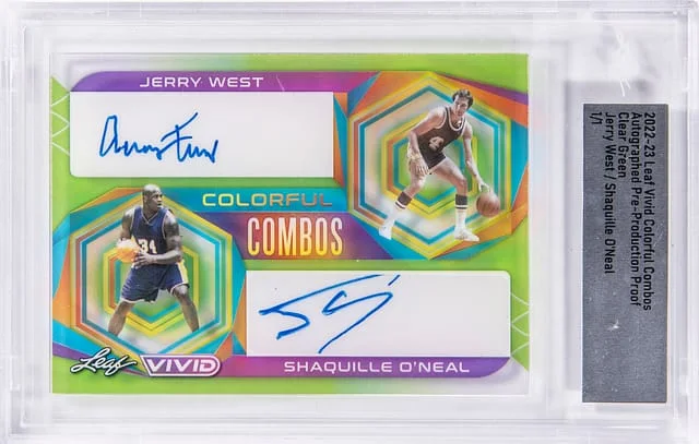 2022-23 Leaf Vivid Colorful Combos Clear #no-number card image