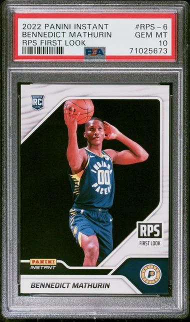 2022-23 Panini Bennedict Mathurin (/1381) Instant RPS First Look #RPS-6 card image