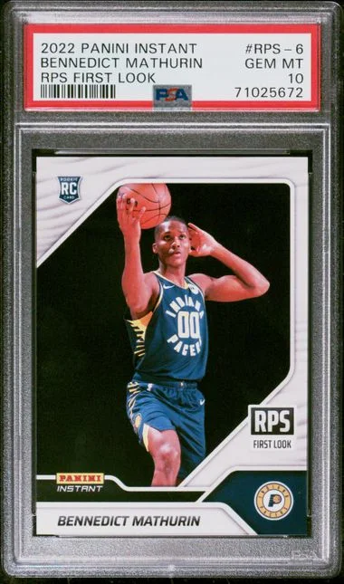 2022-23 Panini Bennedict Mathurin Instant Rps First Look #RPS-6 card image