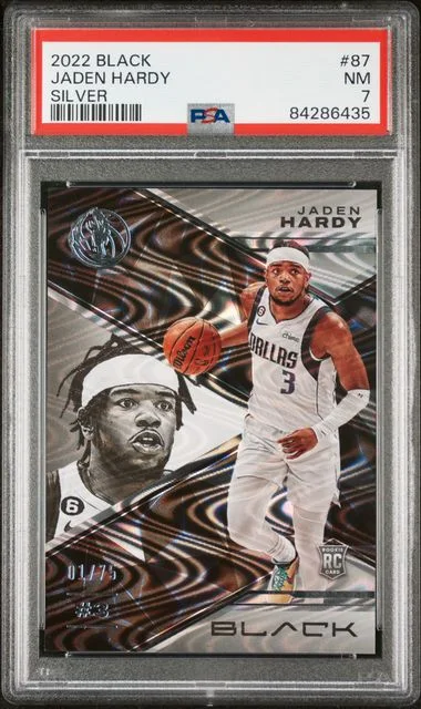 2022-23 Panini Black Jaden Hardy Silver #87 card image