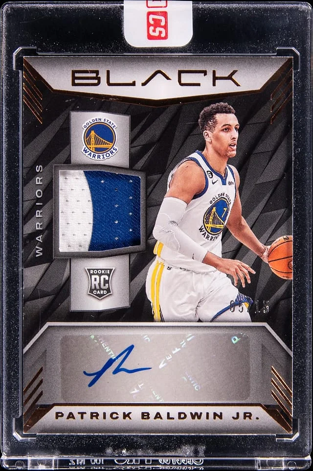 2022-23 Panini Black Patrick Baldwin Jr. Memorabilia Autographs Copper #RMA-PBJ card image
