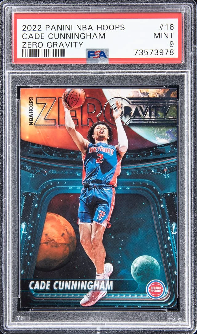 2022-23 Panini Cade Cunningham NBA Hoops Zero Gravity #16 card image