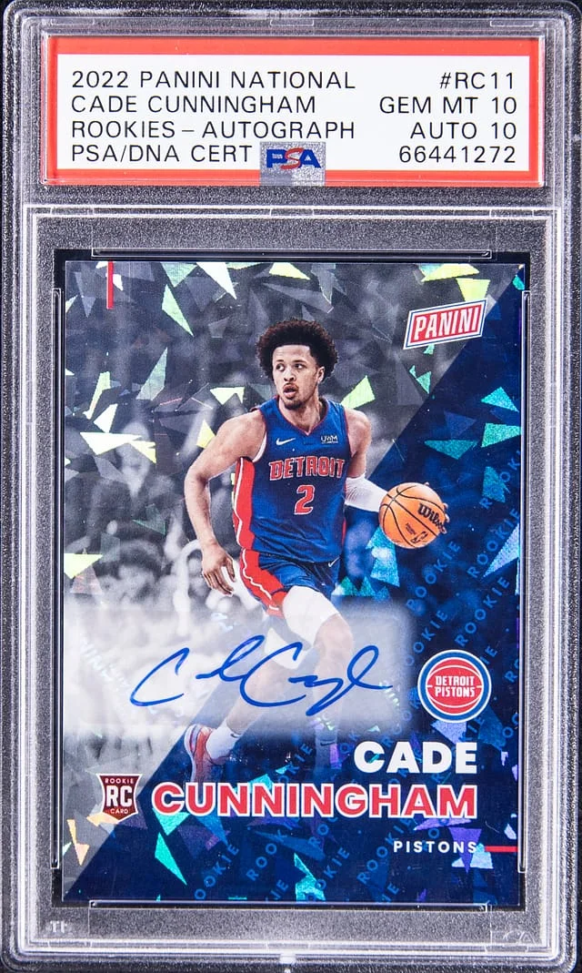 2022-23 Panini Cade Cunningham National Rookies Autograph #RC11 card image