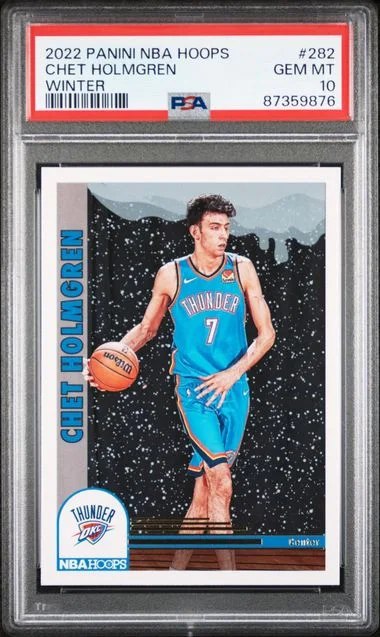 2022-23 Panini Chet Holmgren NBA Hoops Winter #282 card image