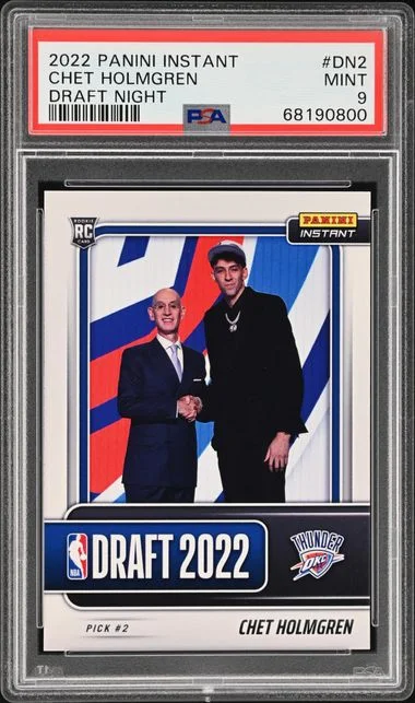 2022-23 Panini Chet Holmgren Instant Draft Night #DN2 card image