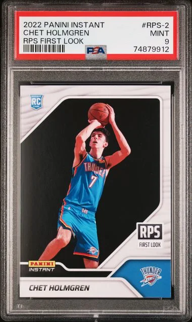 2022-23 Panini Chet Holmgren Instant RPS First Look #RPS-2 card image