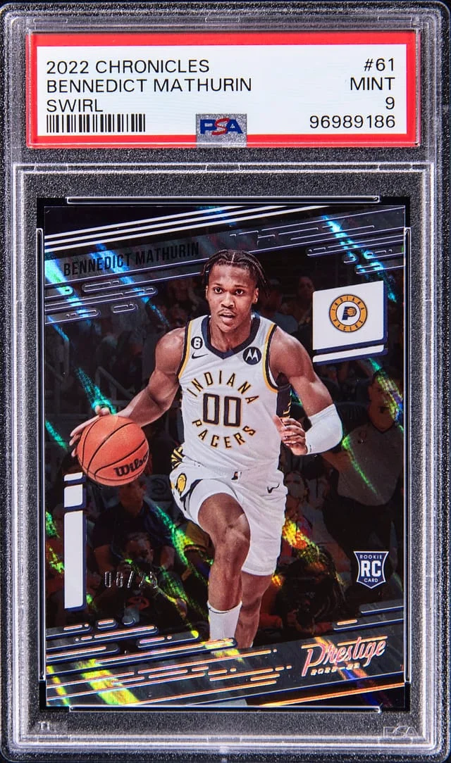 2022-23 Panini Chronicles Bennedict Mathurin Swirl #61 card image