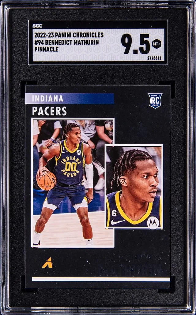 2022-23 Panini Chronicles Bennedict Mathurin Pinnacle #94 card image