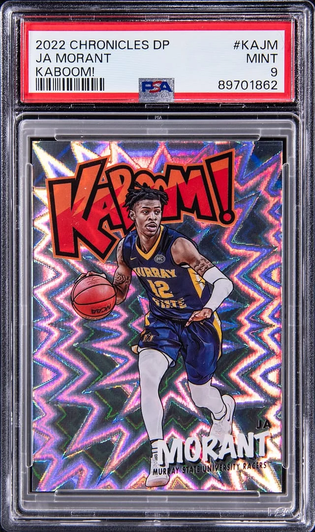 2022-23 Panini Chronicles Draft Picks Ja Morant Kaboom! #KAJM card image
