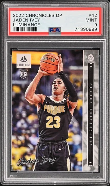 2022-23 Panini Chronicles Draft Picks Jaden Ivey Luminance #12 card image