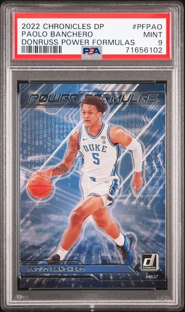 2022-23 Panini Chronicles Draft Picks Paolo Banchero Donruss Power Formulas #PF-PAO card image