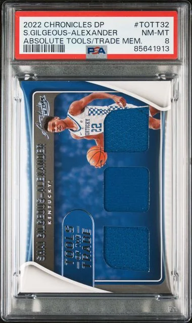 2022-23 Panini Chronicles Draft Picks Shai Gilgeous-Alexander Absolute Tools Of Trade Memorabilia #TOTT32 card image