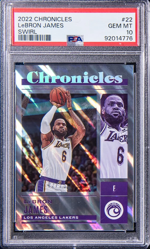 2022-23 Panini Chronicles LeBron James Swirl #22 card image