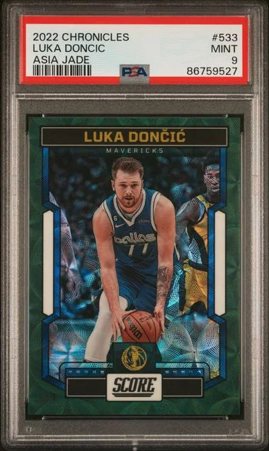 2022-23 Panini Chronicles Luka Doncic Asia Jade #533 card image