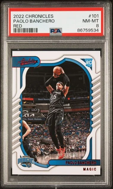2022-23 Panini Chronicles Paolo Banchero Red #101 card image