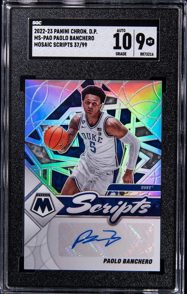 2022-23 Panini Chronicles Paolo Banchero Mosaic Draft Picks Scripts #MS-PAO card image