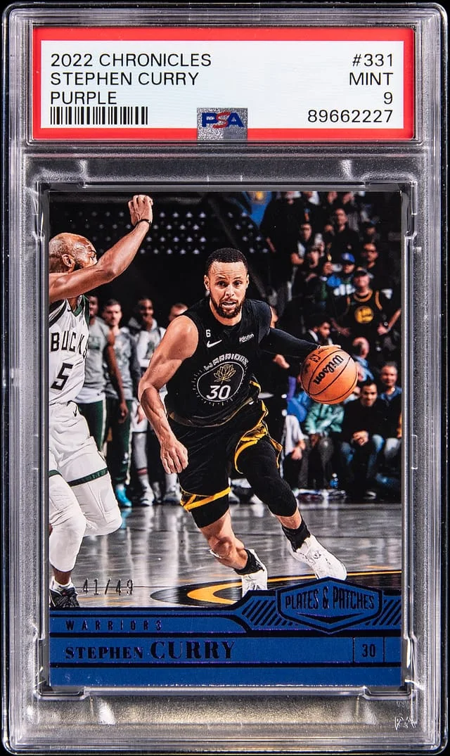 2022-23 Panini Chronicles Stephen Curry Purple #331 card image