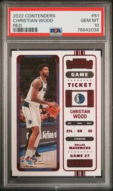 2022-23 Panini Contenders Christian Wood Red #51 card image
