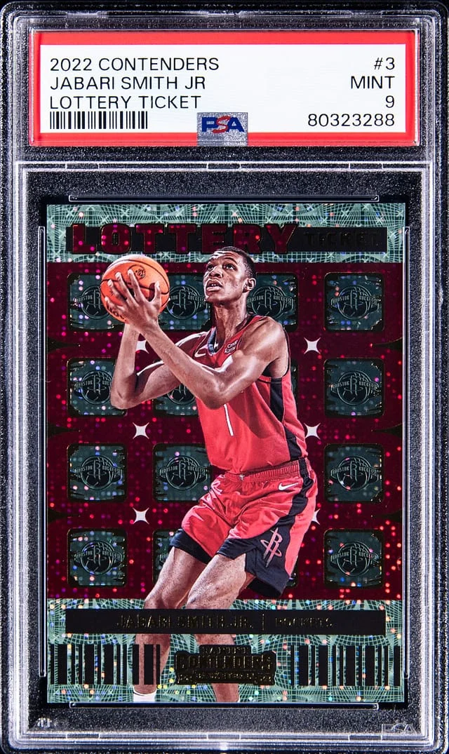 2022-23 Panini Contenders Jabari Smith Jr. Lottery Ticket #3 card image