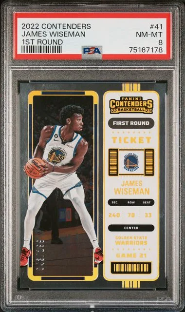 2022-23 Panini Contenders James Wiseman First Round Ticket #41 card image